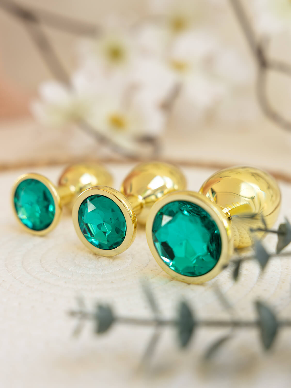 Arnica : Set of 3 luxurious weighted metal Butt Plugs