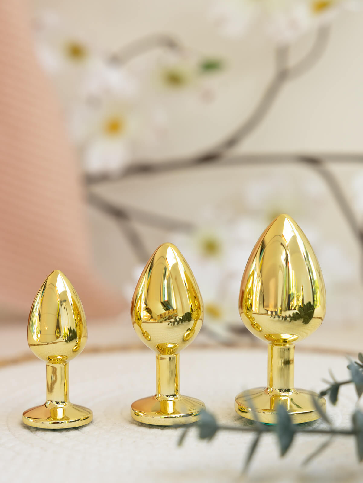 Arnica : Set of 3 luxurious weighted metal Butt Plugs