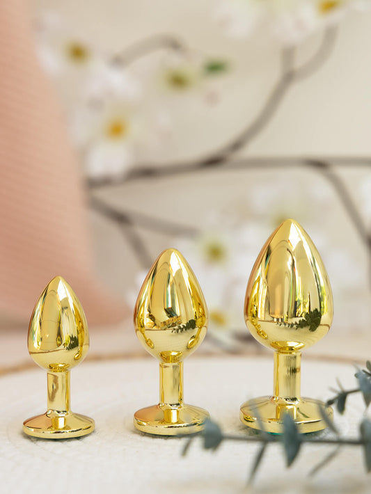 Arnica : Set of 3 luxurious weighted metal Butt Plugs