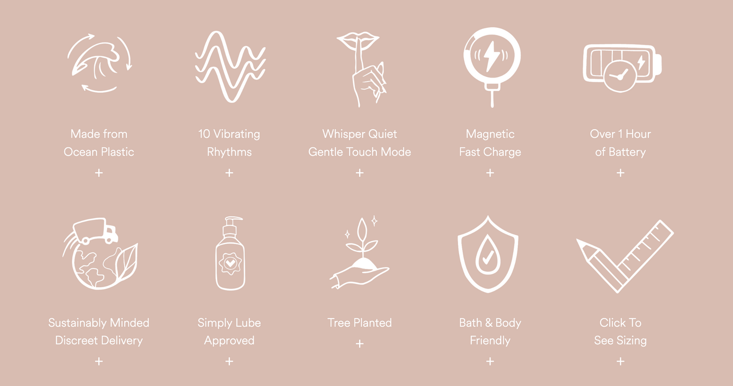 Cassia : Dual-ended and Curved Wand Vibrator